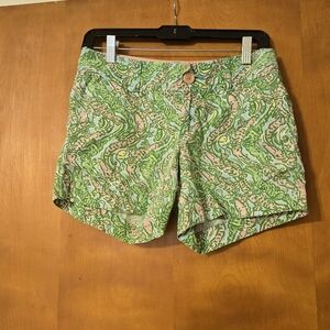 Lilly Pulitzer Multicolored Callahan Shorts Sink or Swim Size 0
